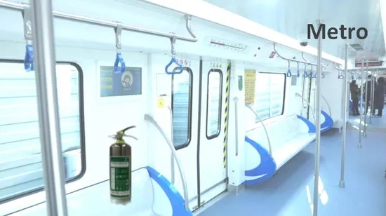 2L M2 Plant-Based, Environmental-Friendly Universal Portable Fire Extinguisher for Train, Tramcar, Metro